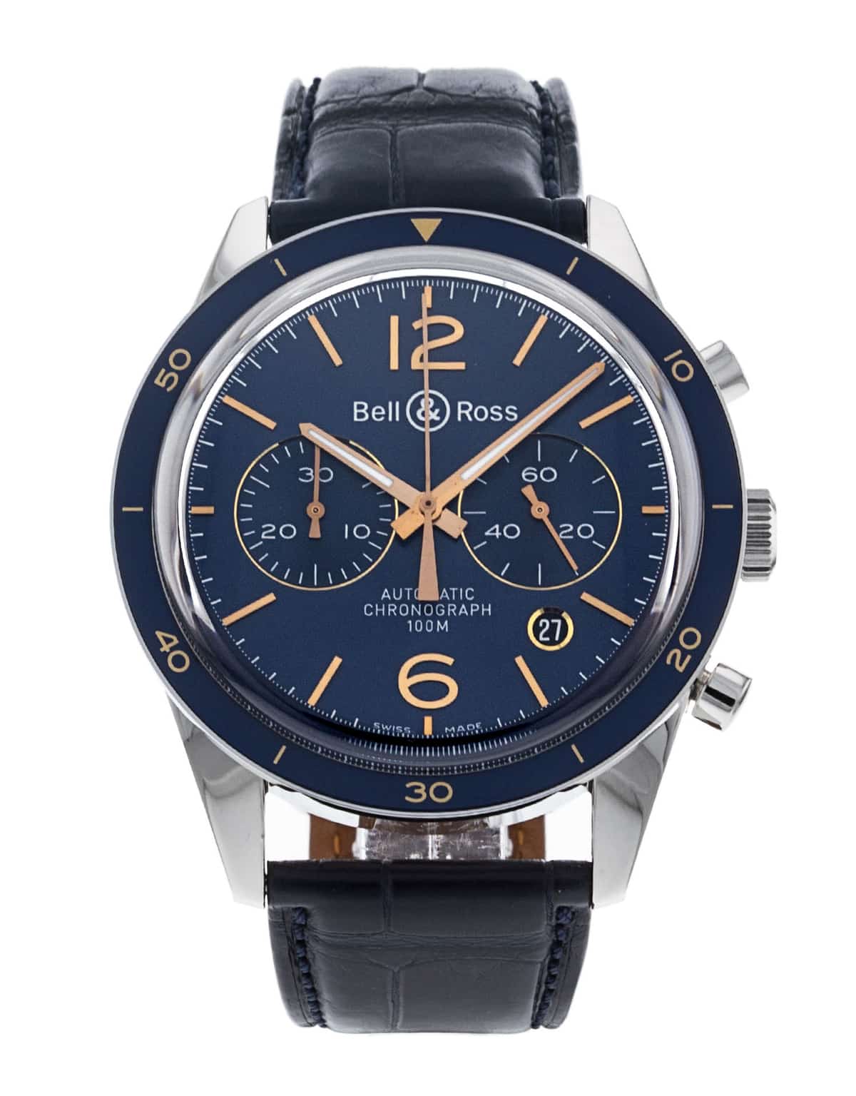 Bell and Ross Vintage 126 BRV126-BLU-ST/SCR